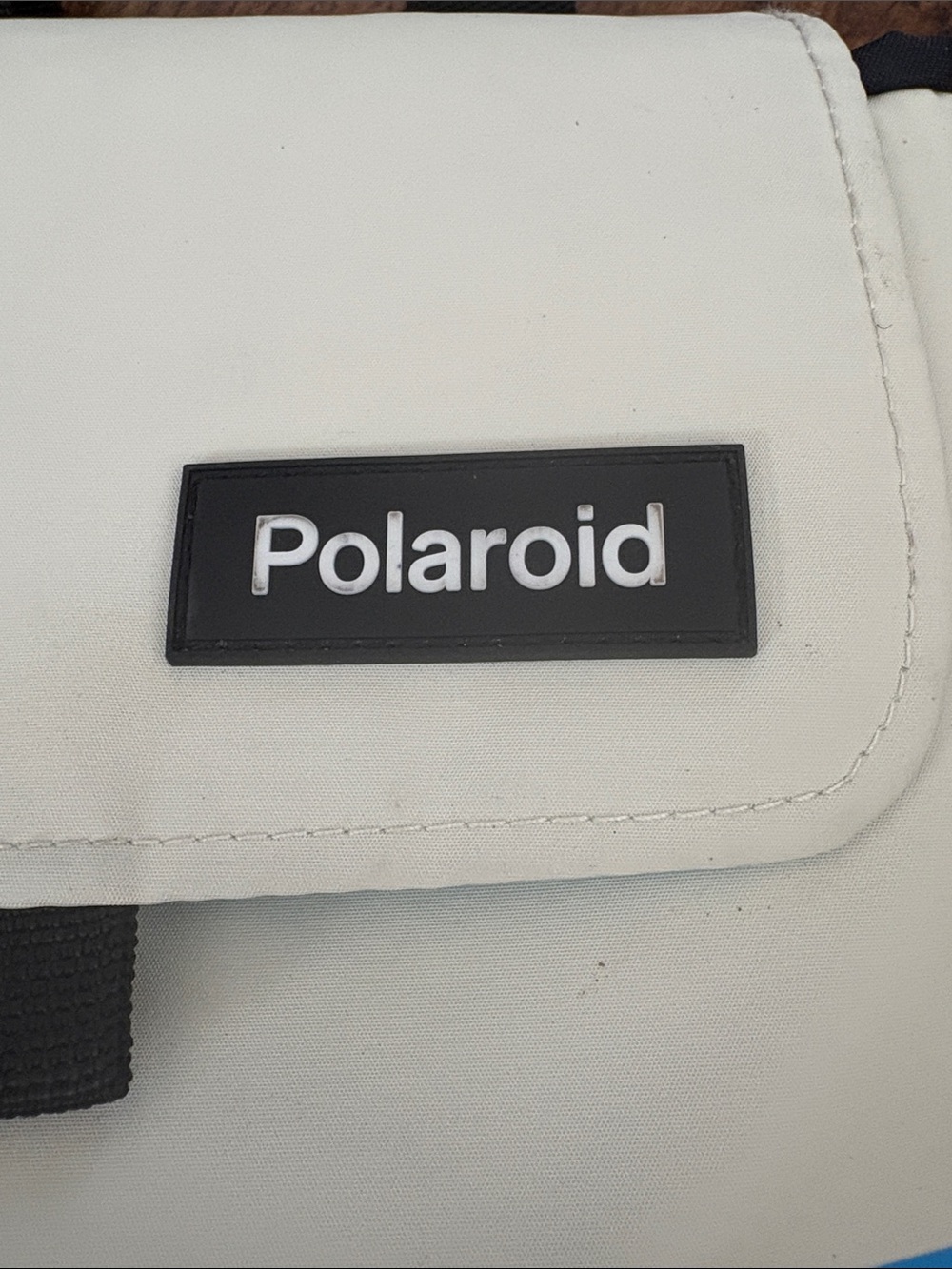 Polaroid Cream Camera Bag with Rainbow Stripe - Picture 4 of 11